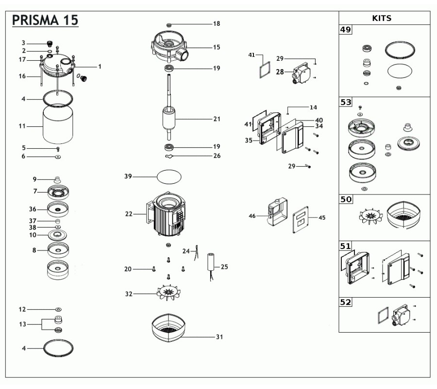 Recambios Prisma 15