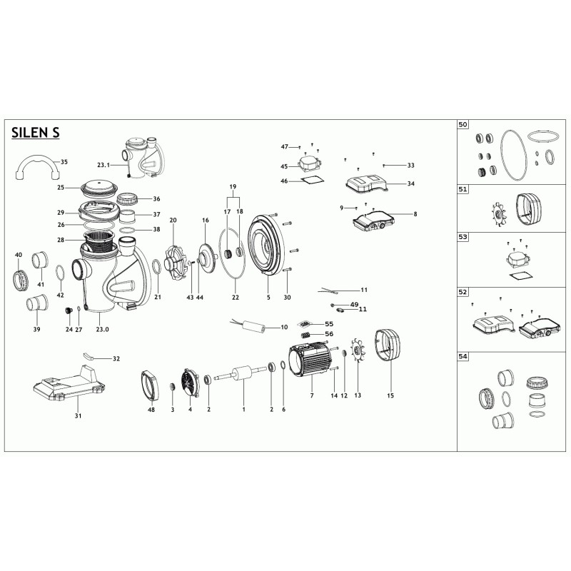Recambios Silen S 60 / 75 / 100-18 / 150 Recambios Silen S 60 / 75 / 100-18 / 150