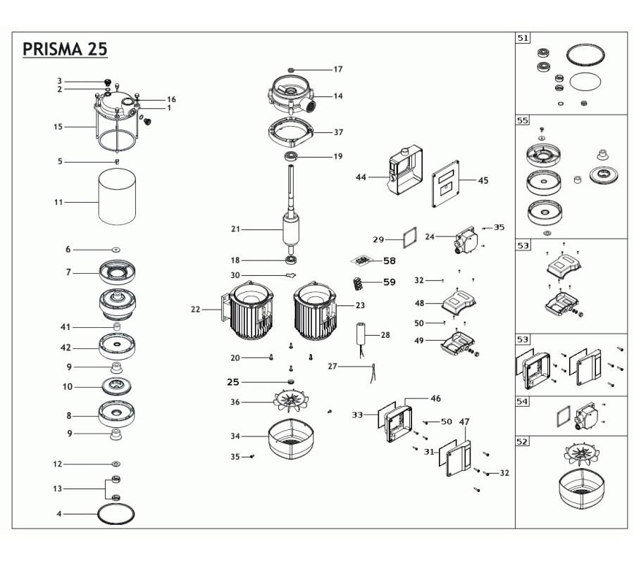 Recambios Prisma 25 Recambios Prisma 25